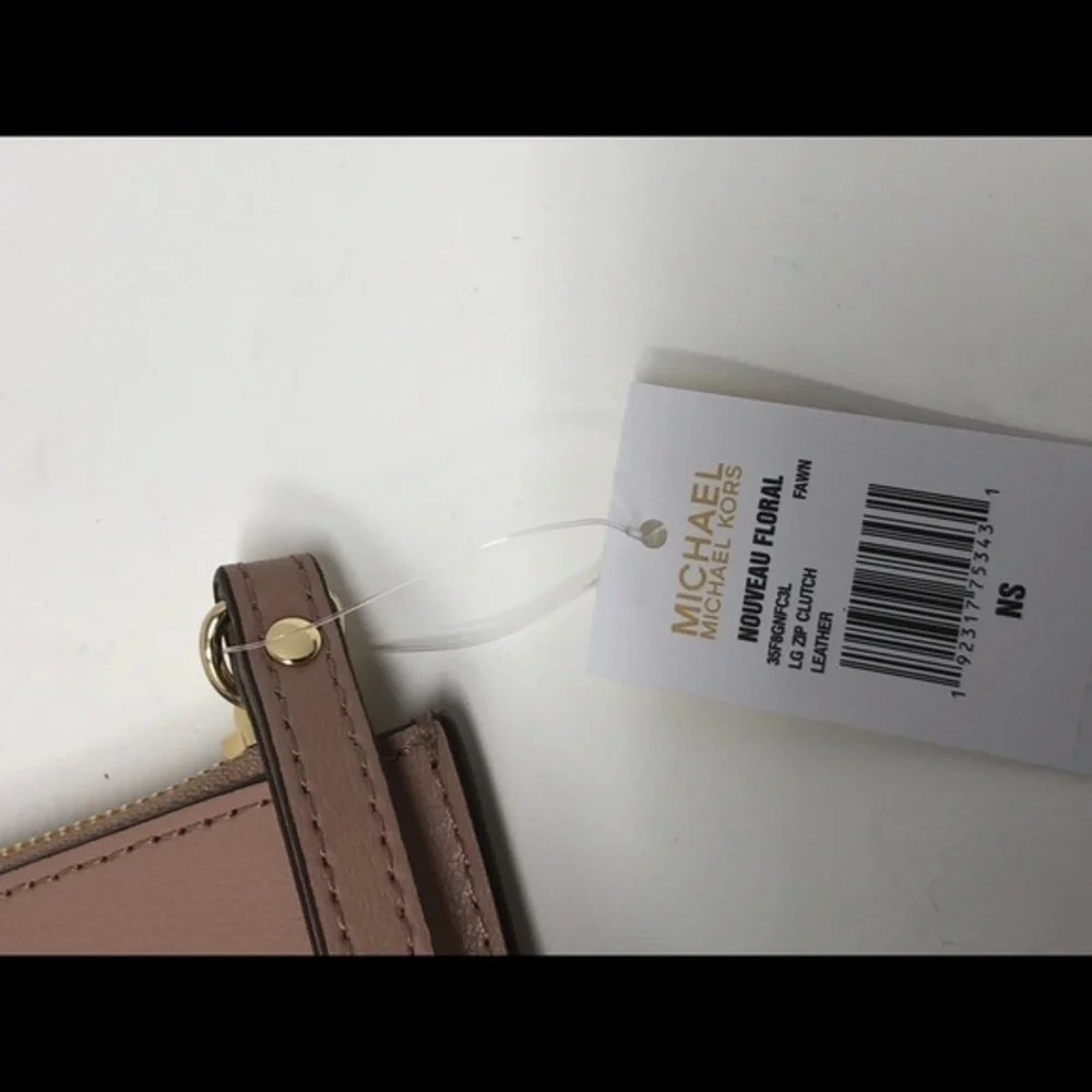 Michael kors nouveau Large clutch wristlet FAWN